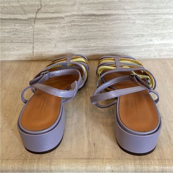 Anthropologie Naguisa Picon Multi Lilac Strappy Leather Sandal NWOB EU 40 US 10 - Picture 4 of 7